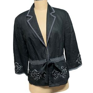 M Collection, Vintage Linen Cardigan